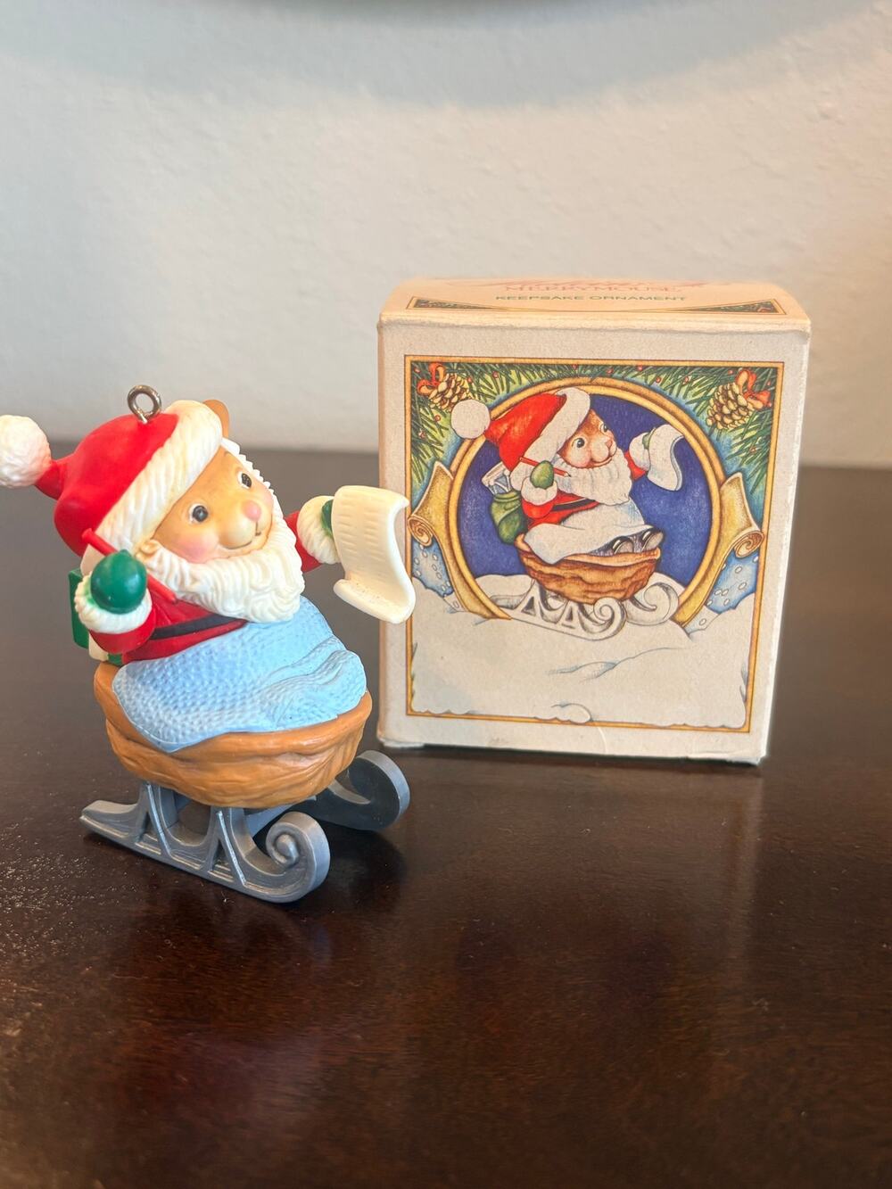 Vintage 1983 Avon Melvin P Merrymouse Christmas Keepsake Ornament Mouse w Box